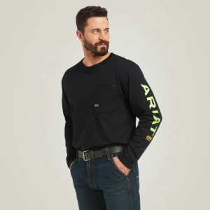 T-Shirt Manche Longue Ariat Rebar Workman Logo LS