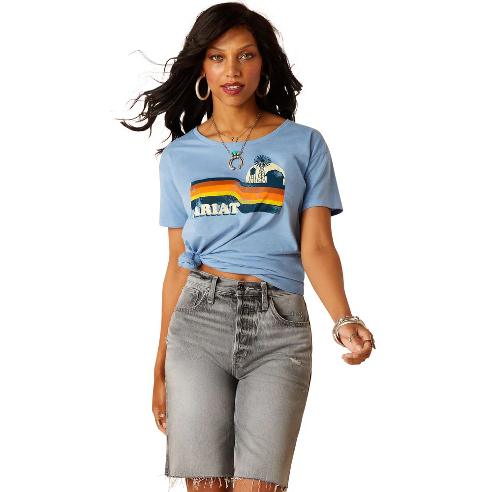 T-Shirt femme Ariat Women's Acres Short Sleeve – Image 2