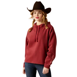 Ouaté femme Ariat Women's Essential Logo Hoodie - Burnt Russet