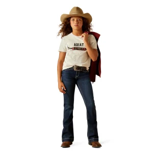 T-shirt Ariat Fille Bull Horns