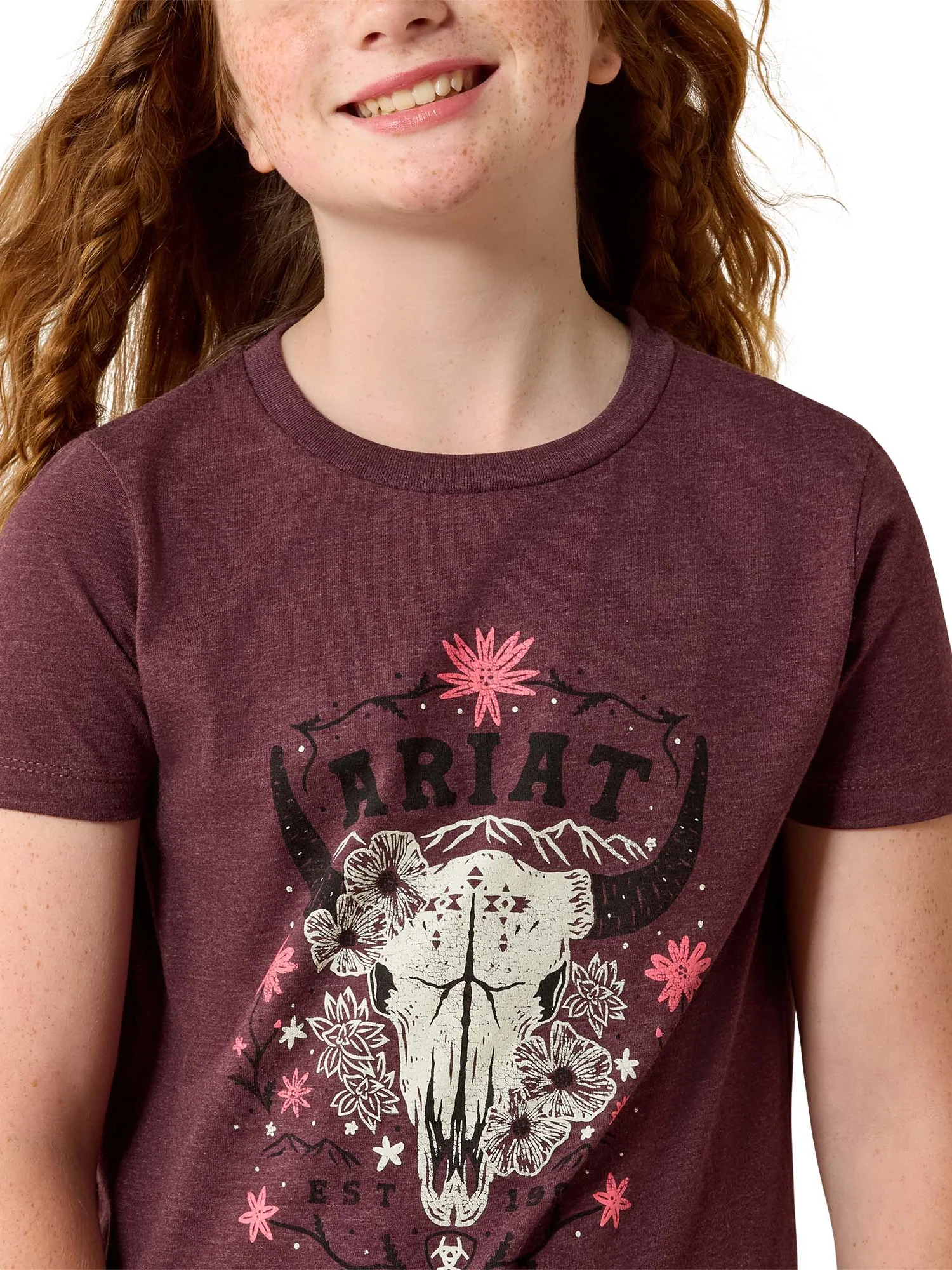T-shirt Skulls & Florals - Fille – Image 3