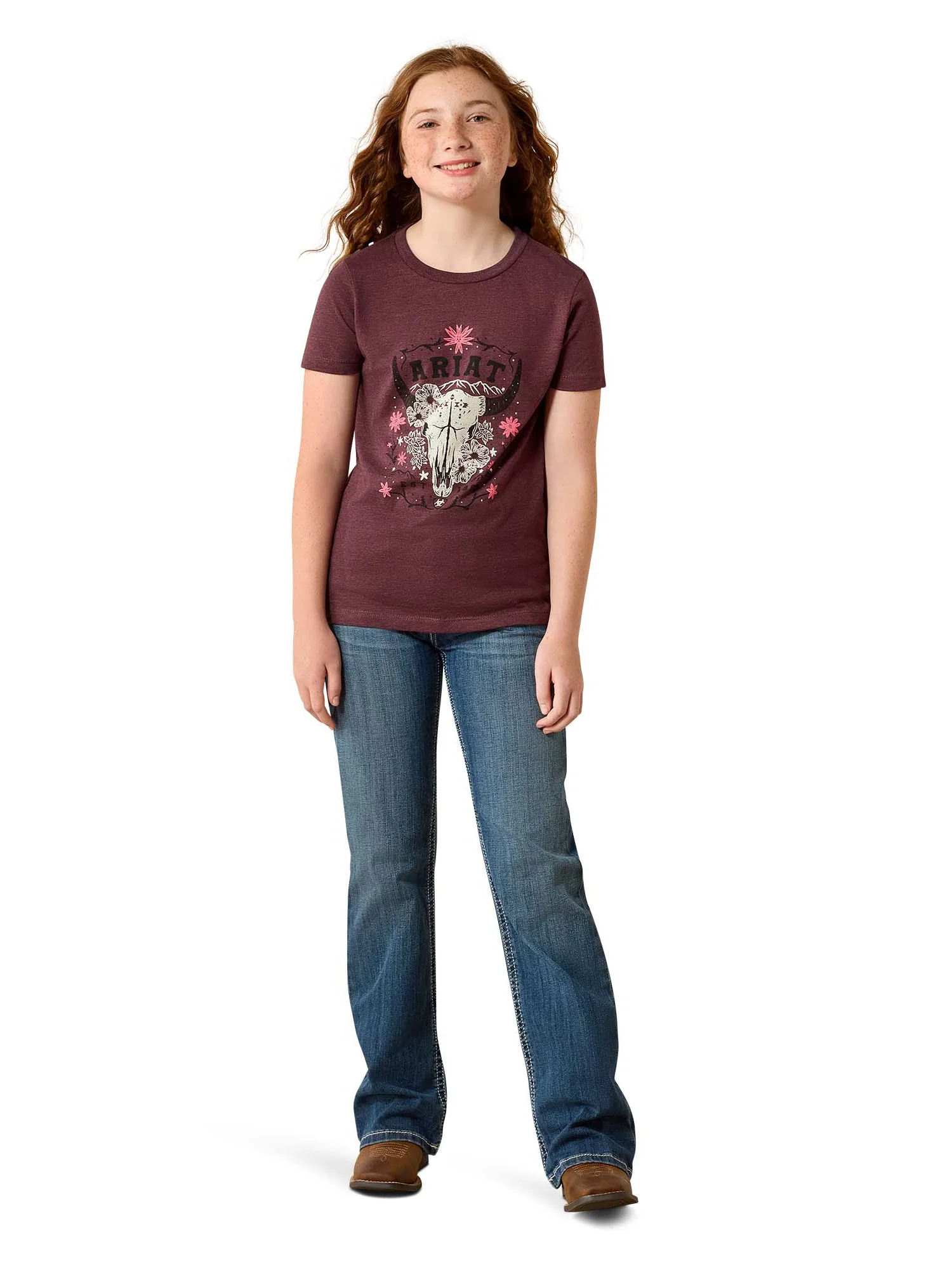 T-shirt Skulls & Florals - Fille – Image 5
