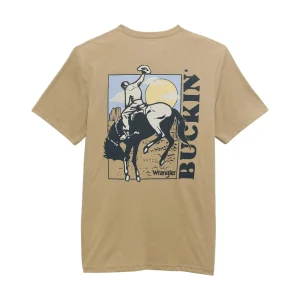 T-shirt Wrangler Homme Graphic Short Sleeve- Trench Coat Heather