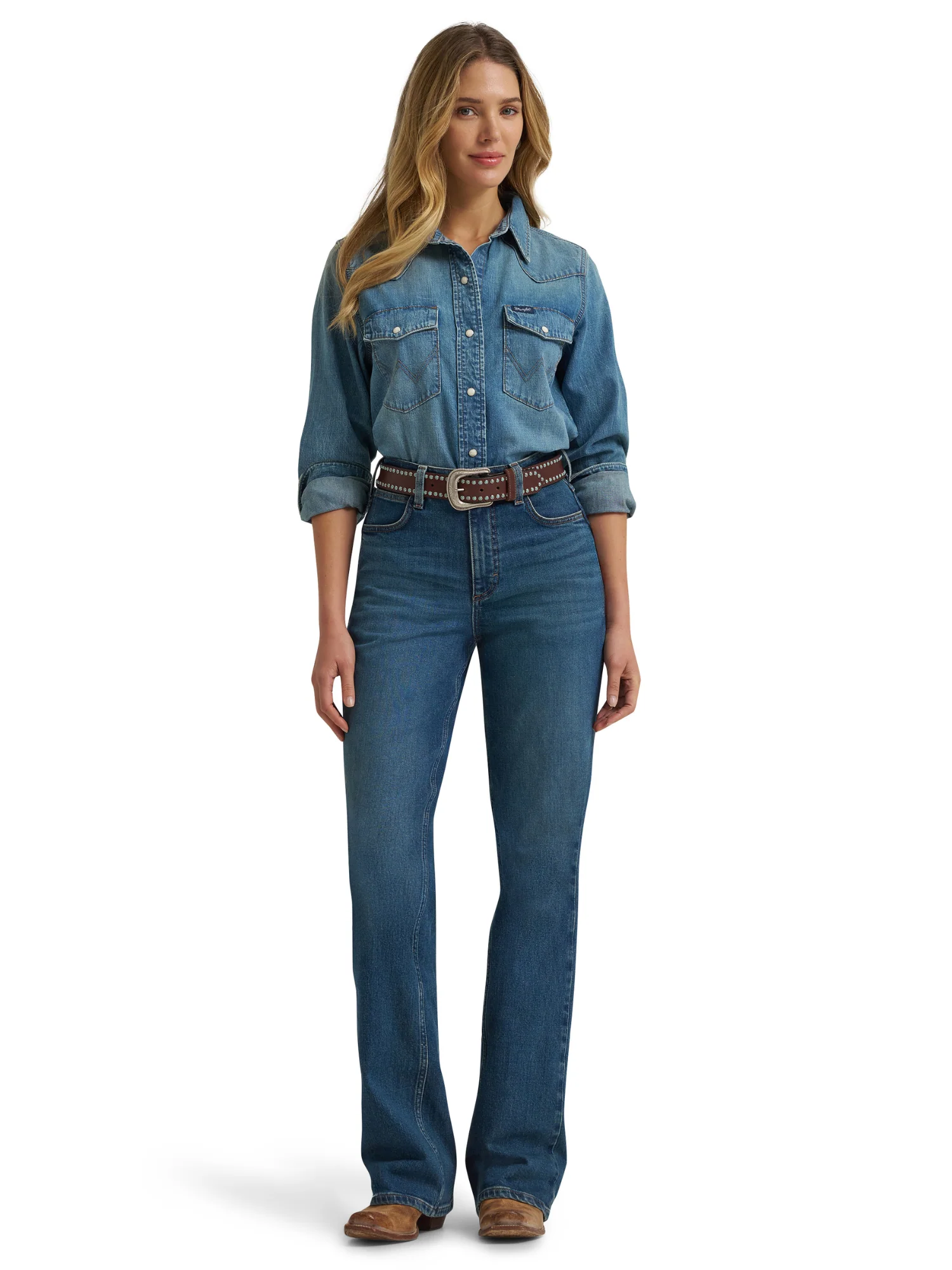 Chemise western en denim - Femme – Image 4
