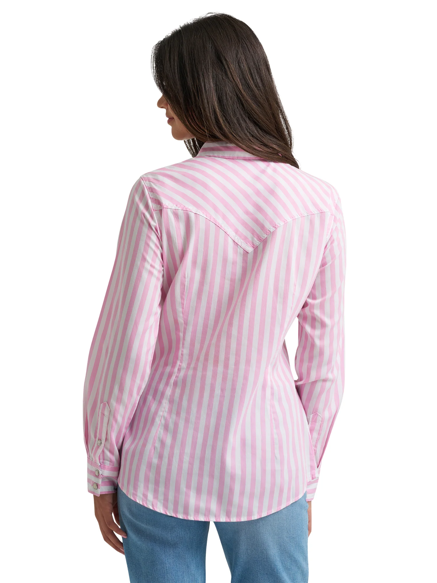 Chemise Western Snap Stripe Pink - Femme – Image 3