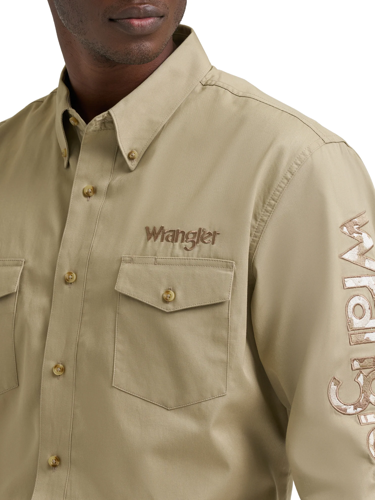 Chemise Western Logo Brune Camo - Homme – Image 6
