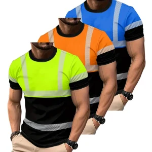 WorkPro T Shirts Travail Respirants Polyester Haute Visibilité