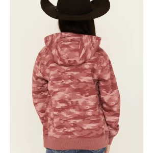Ouaté enfant Ariat Girl's Long Sleeve Ariat 2.0 Hoodie- Mauve Blur Print