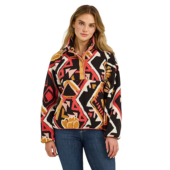 Sherpa Wrangler Femme Sherpa Snap Pullover