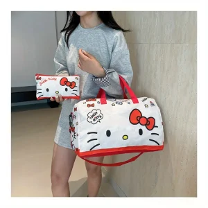 Sanrio Sac de Voyage Pliable Grande Capacité pour Voyageurs Modernes Léger et Résistant avec Compartiments Pratiques
