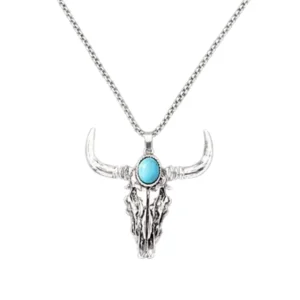 Collier Longhorn turquoise