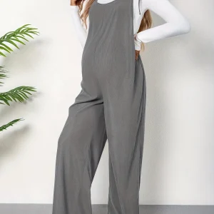 Combinaison Grossesse Gris Polyester Noeud Exclusif