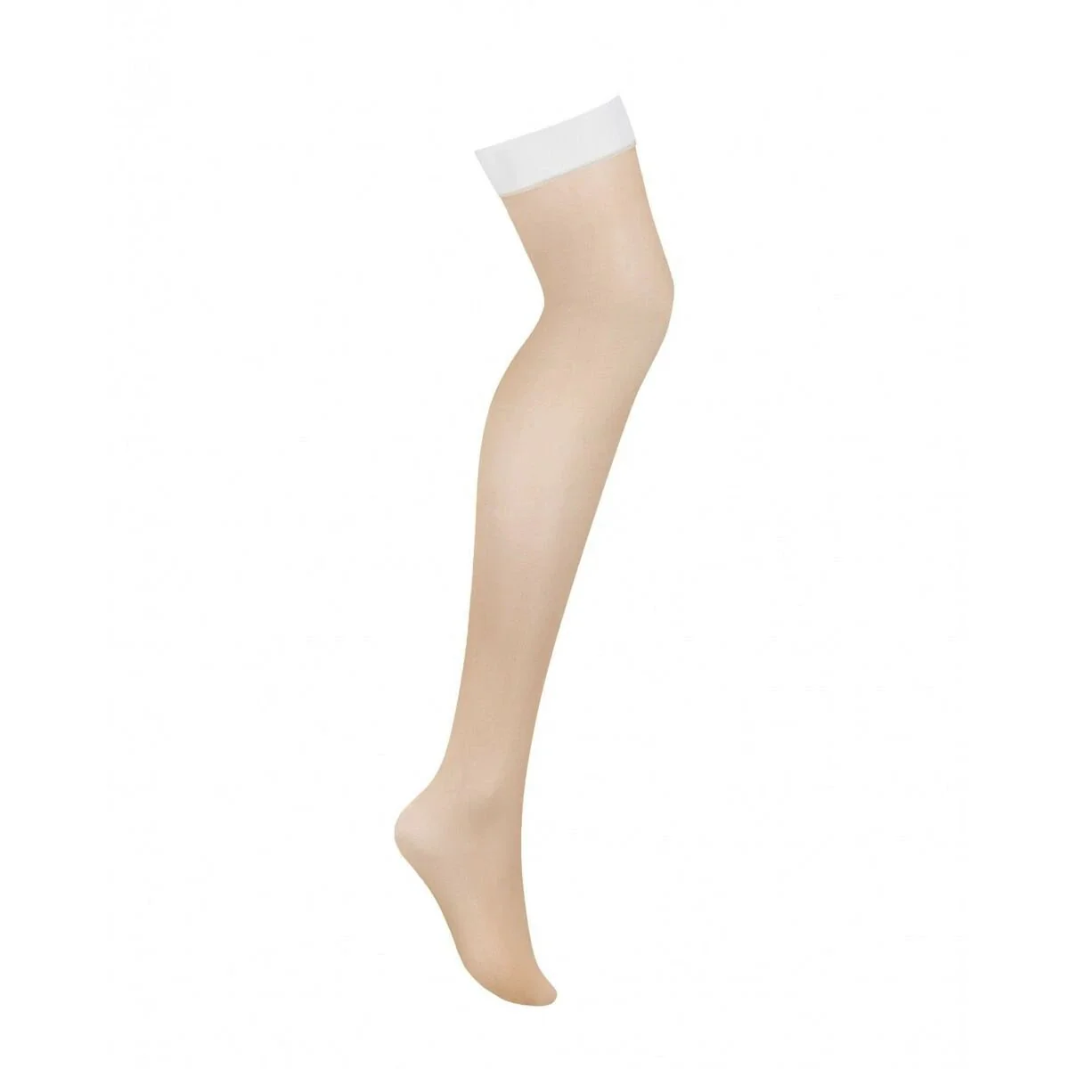 Bas avec porte jarretelles Obsessive S814 Blanc S/M – Image 5