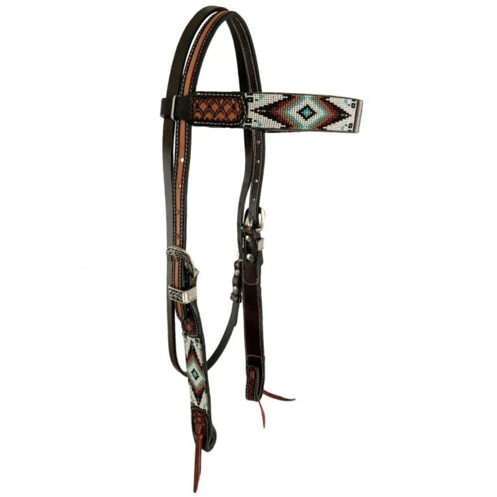 Bride Western avec Frontal Southwest Beaded