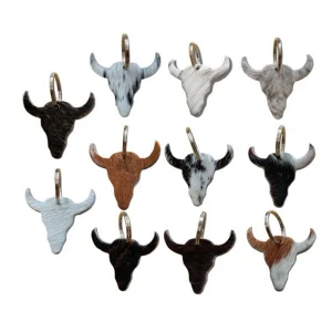 Porte-clés Steer en poil de vache