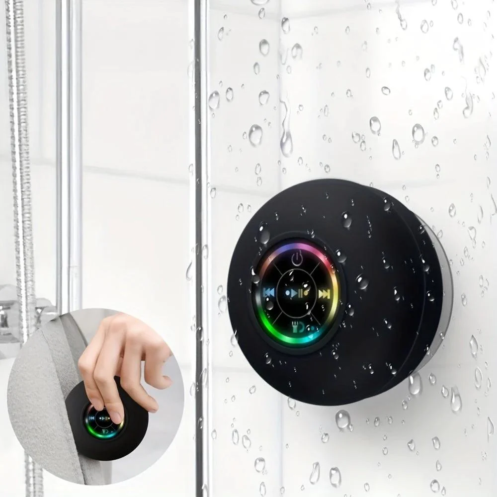 Enceinte Bluetooth Portable Ventouse Étanche RGB Edition