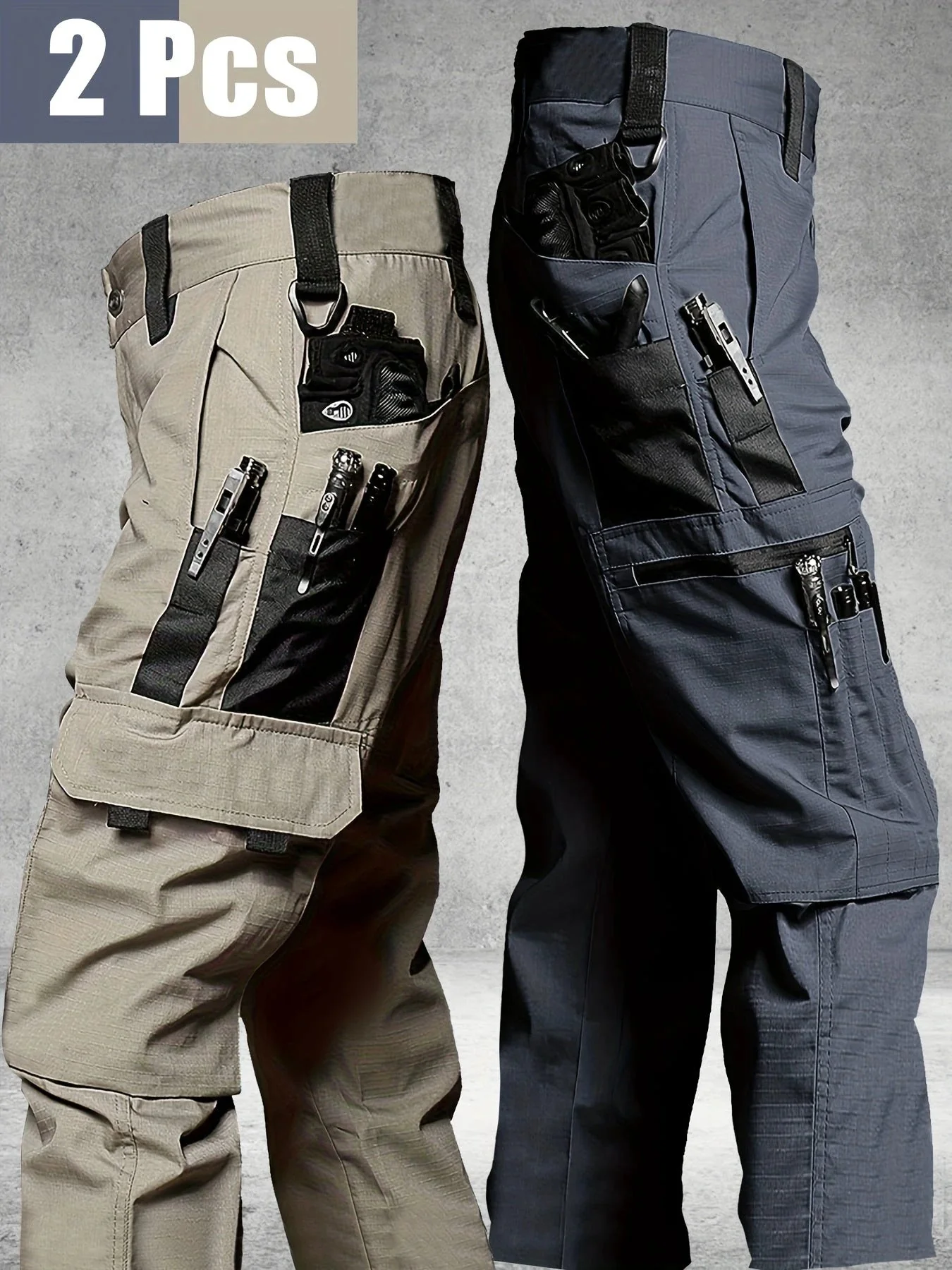 TactiPro Pantalons Cargo Tactiques Polyester Non Extensible