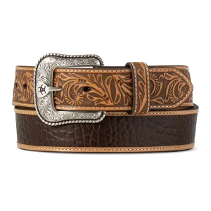 Ceinture Ariat Crocodile Inlay Embossed Tabs Belt A1042902
