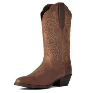 Bottes Femme Ariat Heritage Tan Bomber Elastic Wide Calf