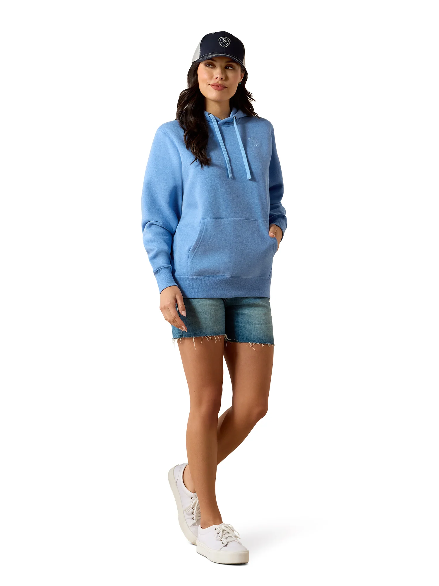 Hoodie 2.0 Logo Ultramarine Heather - Femme – Image 5