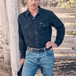 Chemise Wrangler Black Denim