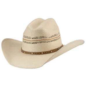 Chapeau Western Boley 25X en paille - Adulte