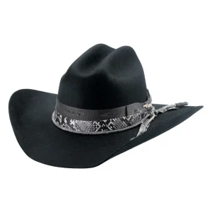 Chapeau Western Texas Hold'Em Noir - Adulte