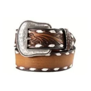 Ceinture Western en cuir «Blank Name» - Enfant