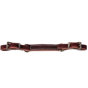 Gourmette western en cuir 3 pièces