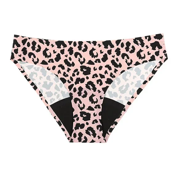 Culotte menstruelle léopard respirante étanche à 4 couches – Image 3
