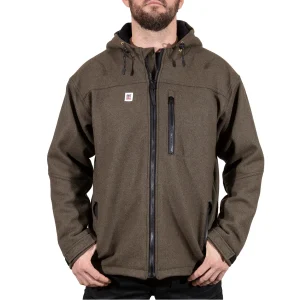 Manteau Big Bill Homme Hooded Merino Wool Jacket - Green