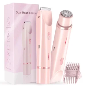 Futron Épilateur Électrique Mini Étanche Bikini Rose
