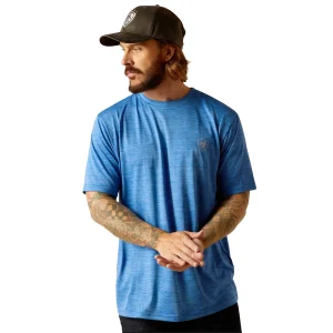 T-Shirt Ariat Men's Charger Basic Seascape Blue