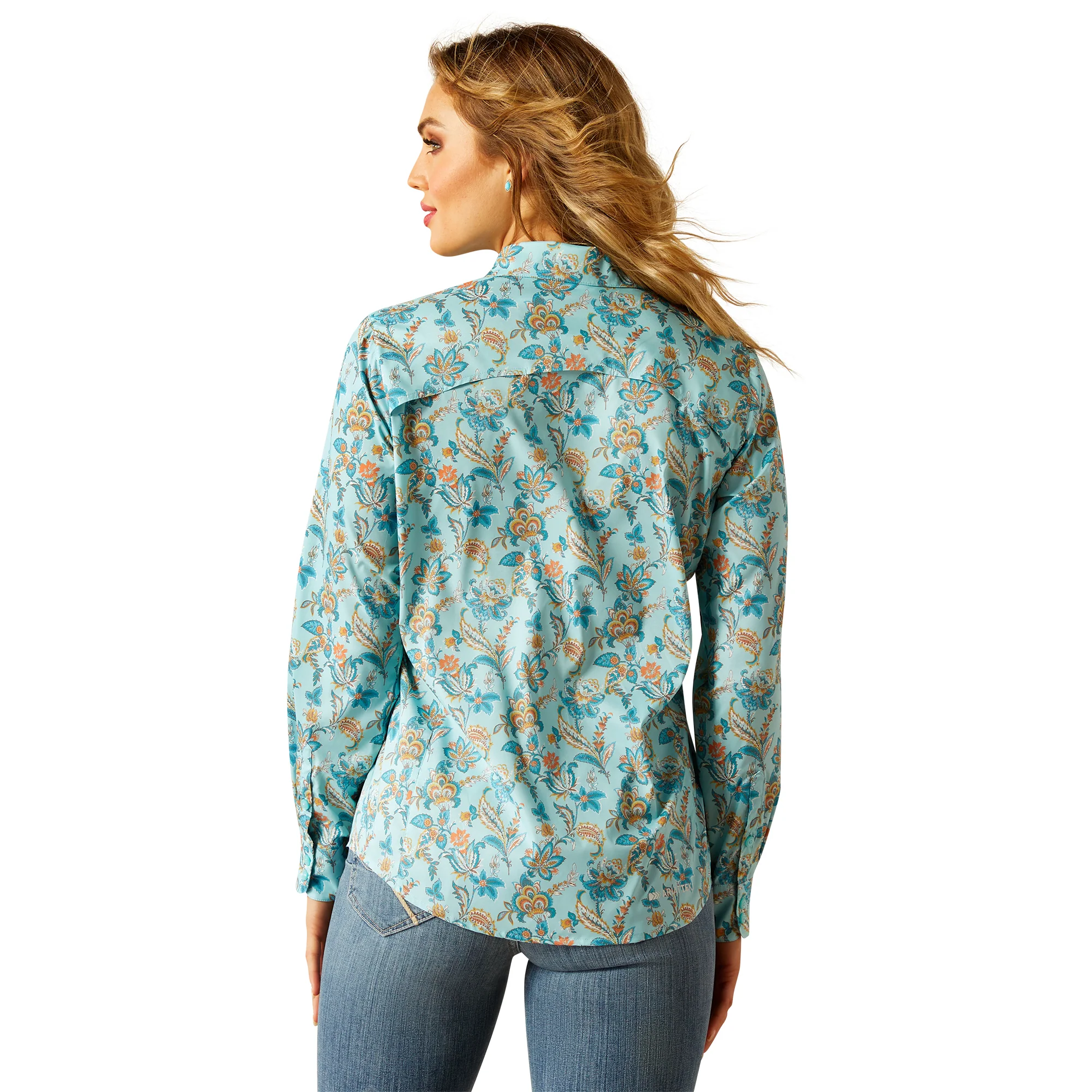 Chemise western VentTek Blue Paisley - Femme – Image 6
