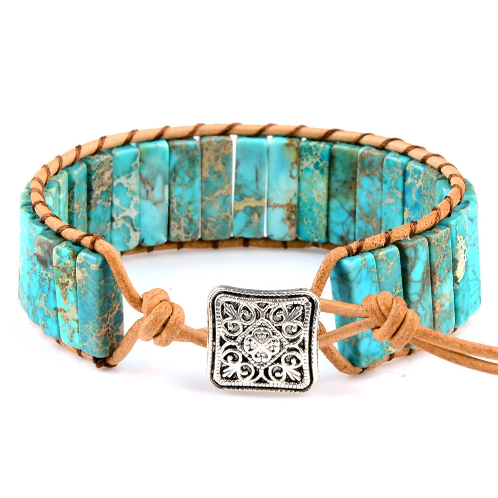 Bracelets tibétain en cuir multicolore ajustable⎮Summer & Chic – Image 2