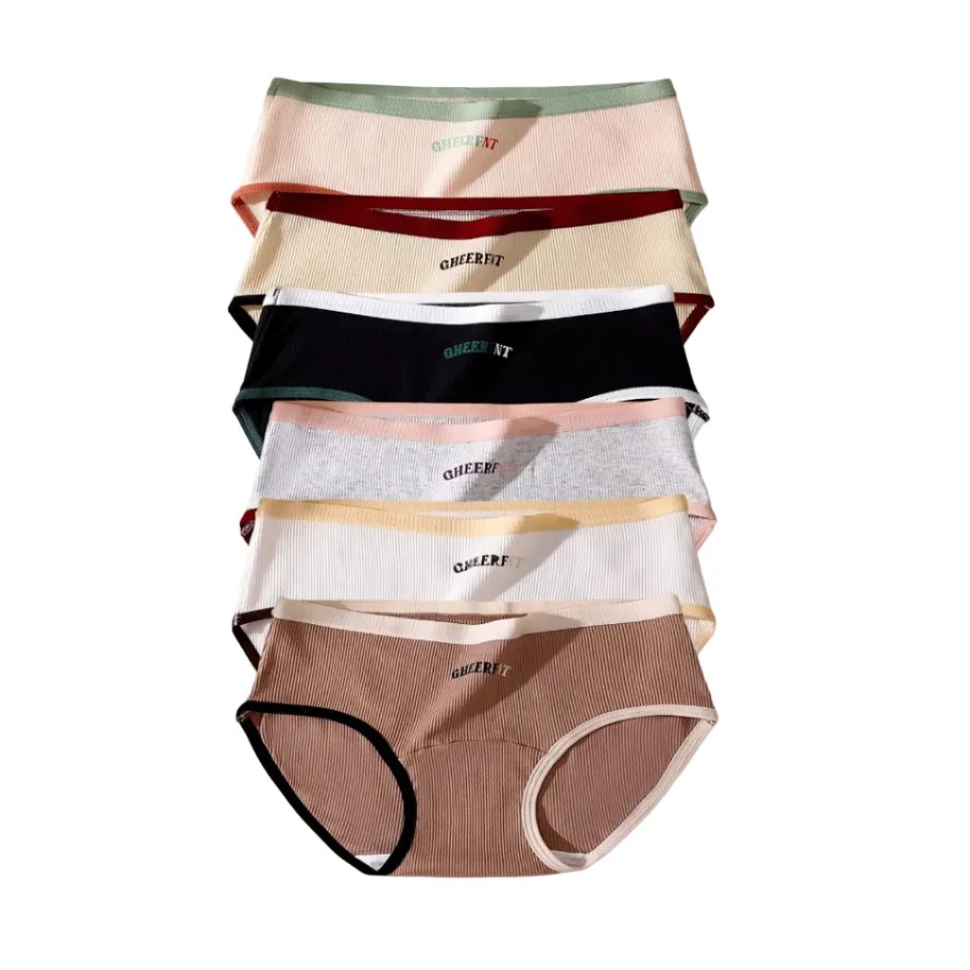 Les Secrets de Léa – Culotte triangulaire coton sans couture (lot de 6) – Farah – Image 4
