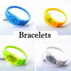 NONEN Bracelets LED Musique Activée Multicolore Mariage