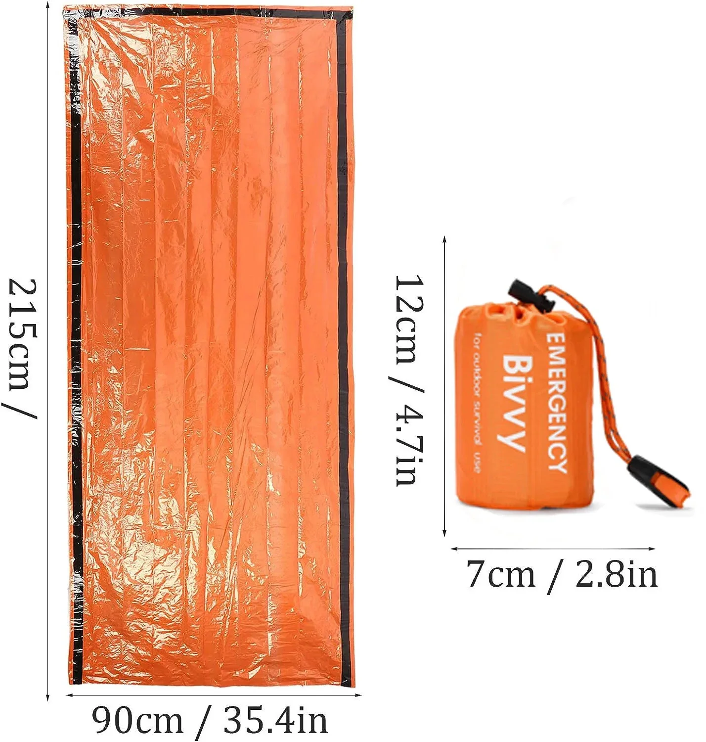 Emergency Bivy Sac Couchage Mylar Aluminisé Édition Suisse – Image 7