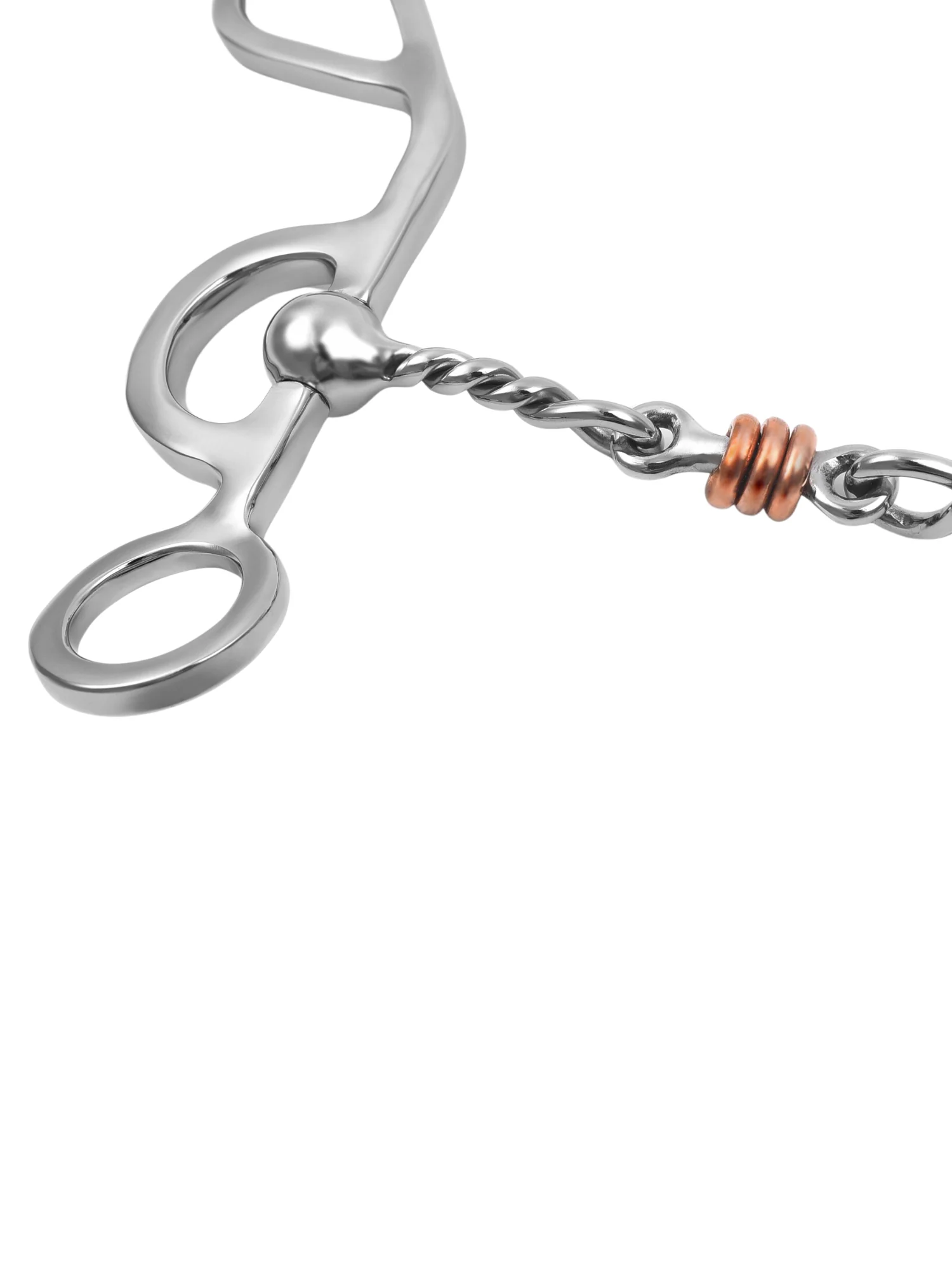 Mors Western Argentine Shank with Jointed Twisted Wire Dogbone – Image 3
