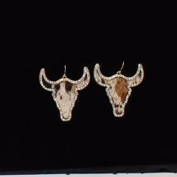 Boucles d'oreilles Silver Strike Long Horn – Image 2