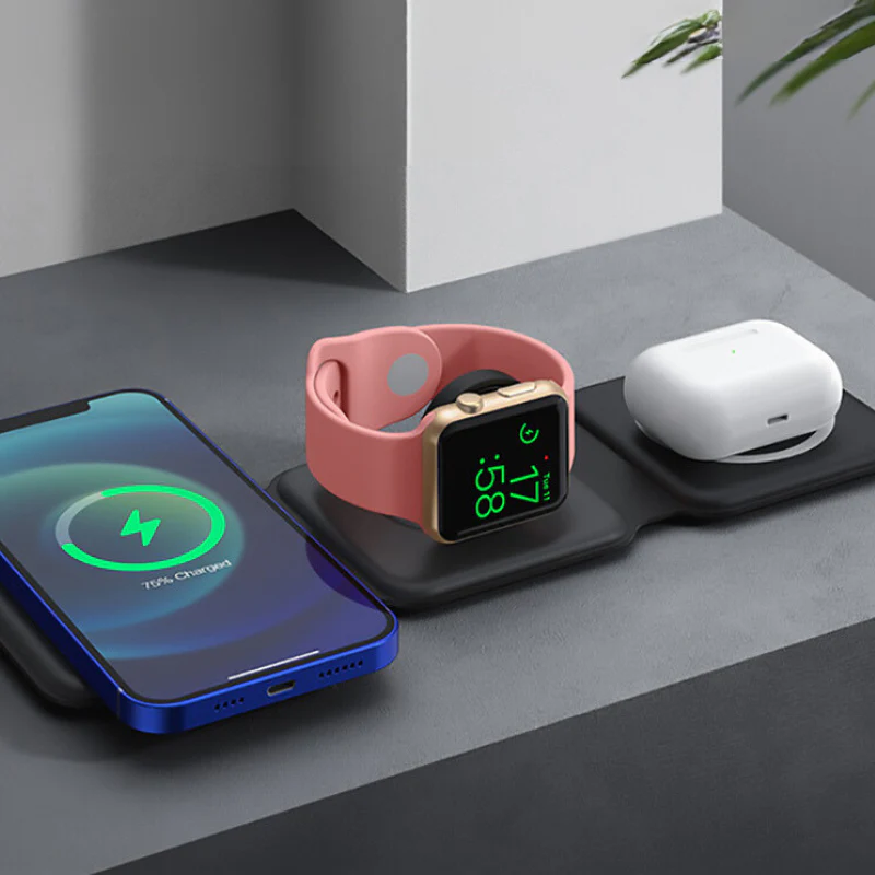 Chargeur sans fil 3 en 1 - voyage⎮Gadgets & Techno – Image 3