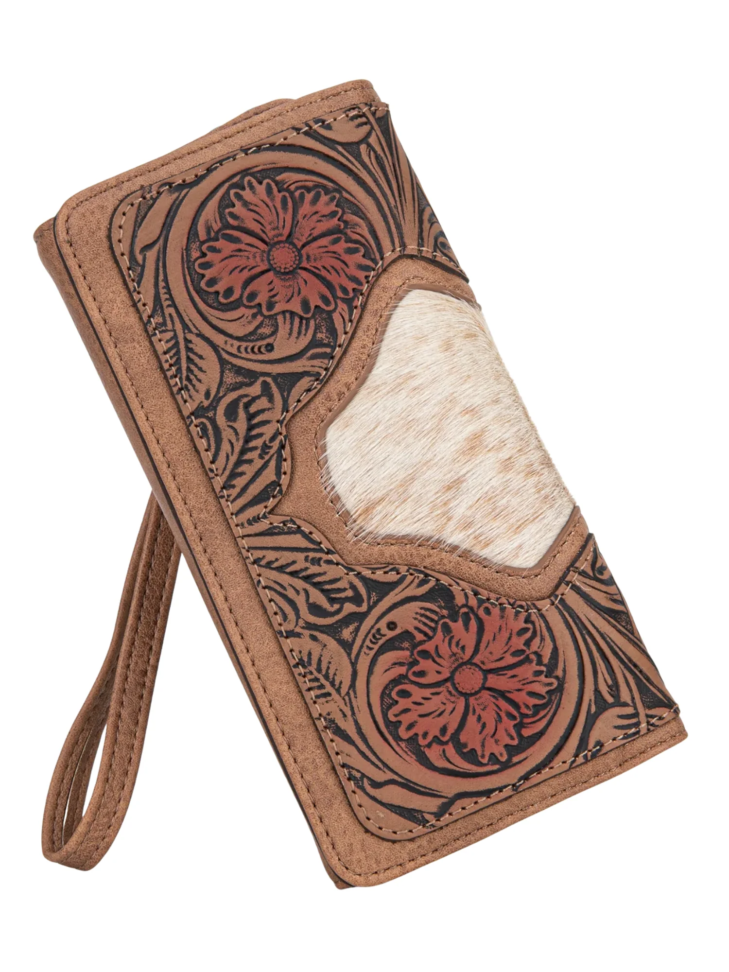 Porte-Feuille Floral Tooled & Hair-On – Image 4