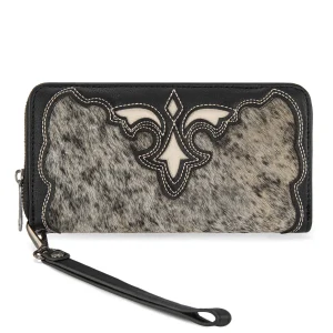 Portefeuille Hair-On Cowhide avec protection RFID