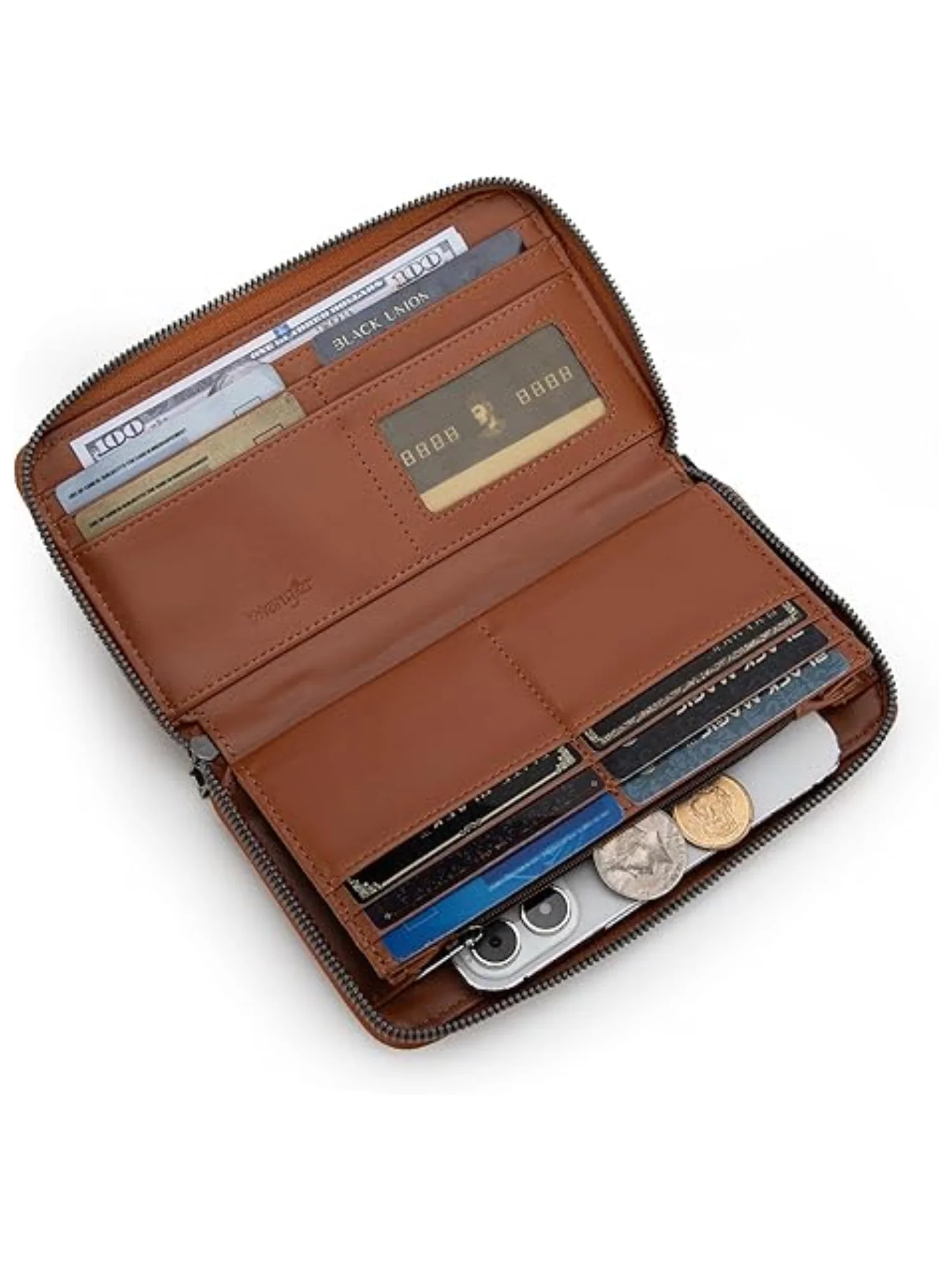 Porte-Monnaie Leather Trim Canvas – Image 9