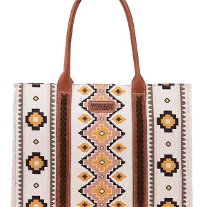 Sac fourre-tout large en toile à imprimé Aztec Southwestern