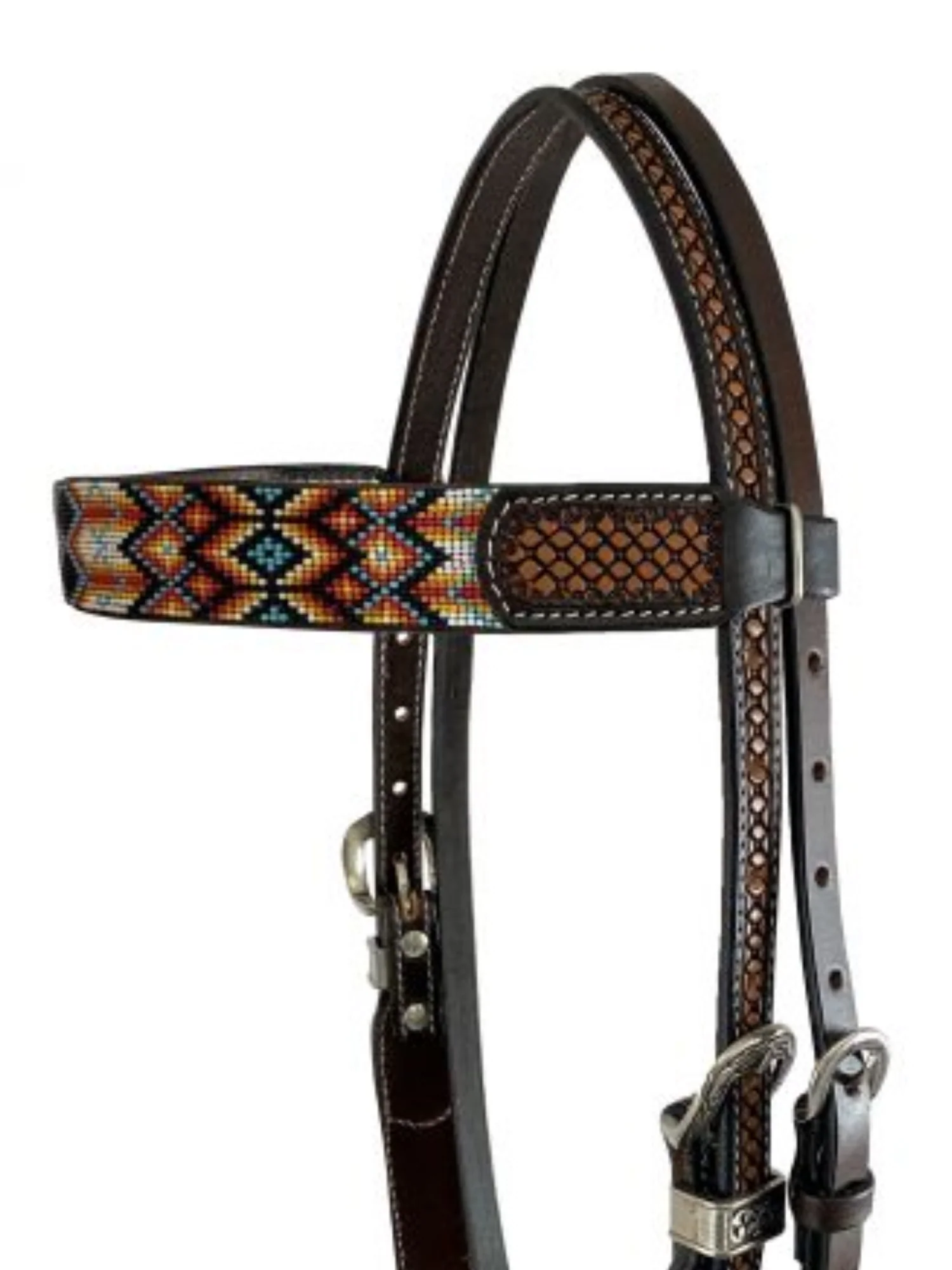 Bride western avec frontal Southwest beaded – Image 3