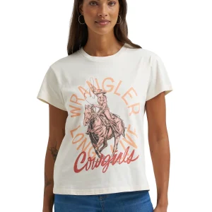 T-shirt Rétro Egret Cream - Femme