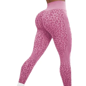 Legging Léopard Femme Maille Stretch Collection Édition