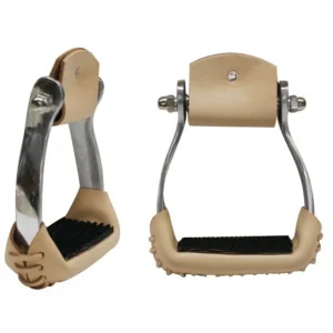 Étriers Western antidérapants en aluminium avec Semelle caoutchoutée