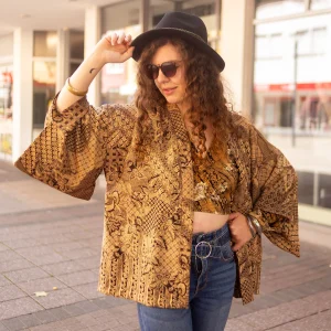 Kimono court batik bohème chic ethnique - KUBUKI